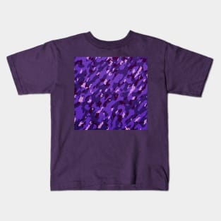 Camouflage - Purple Kids T-Shirt